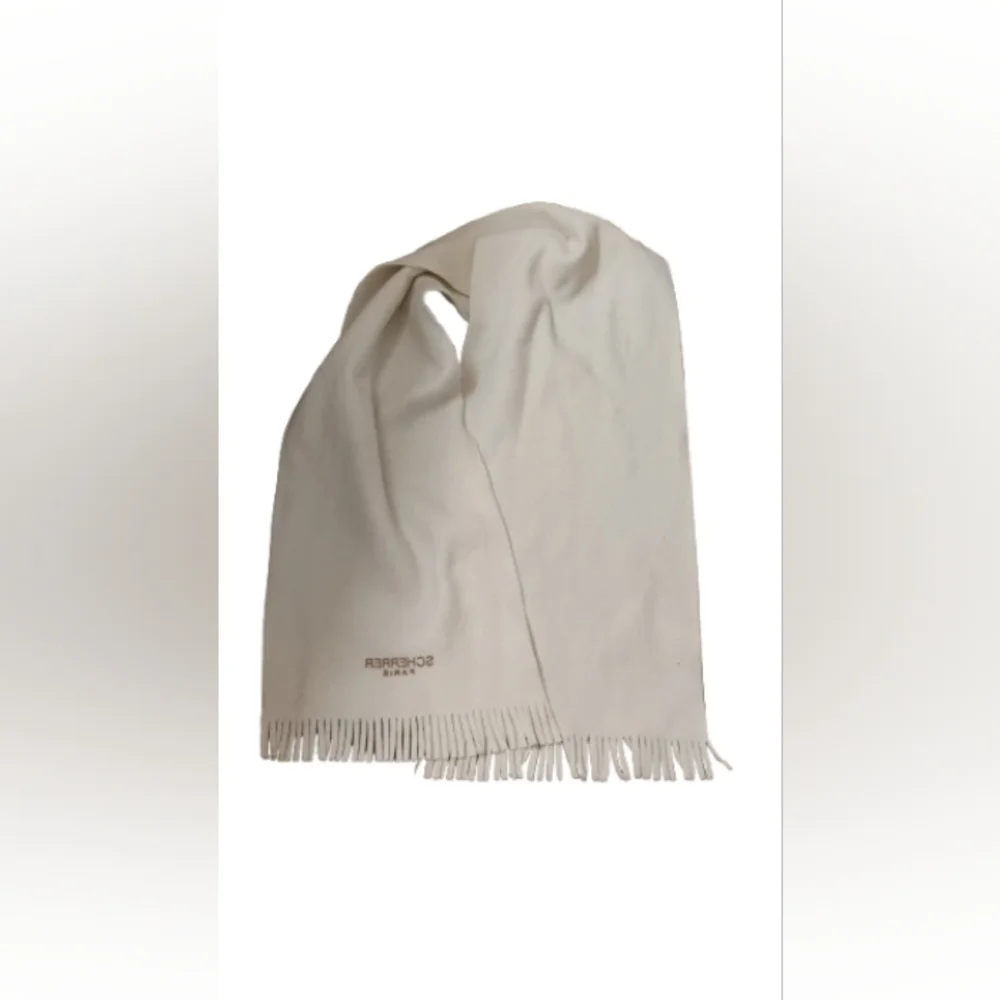 Scherrer Paris Fleece Fringed Scarf One Size